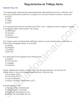 eBook Regulamentos de Tráfego Aéreo