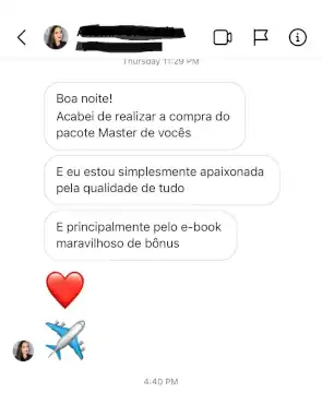 Depoimento de aluno aprovado