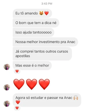 Depoimento de aluno aprovado