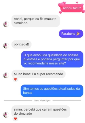 Depoimento de aluno aprovado