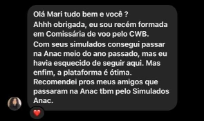 Depoimento de aluno aprovado