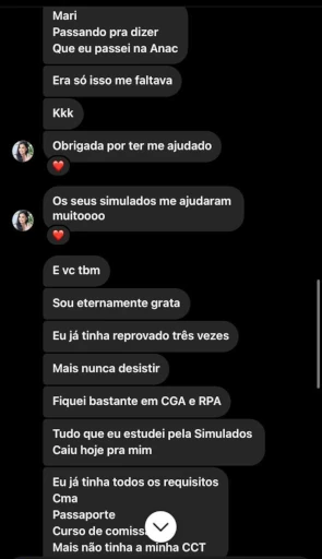 Depoimento de aluno aprovado