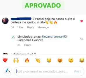 Depoimento de aluno aprovado