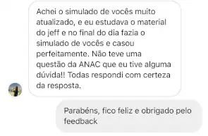 Depoimento de aluno aprovado